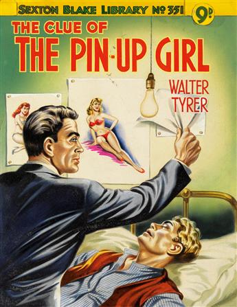 (PULP / PIN-UP.) ARTIST UNIDENTIFIED. The Clue of the Pin-Up Girl.